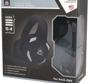 GJBY G-4 Gaming Headphones with Mic – Black