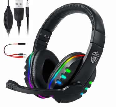 Bakeey GM-018 Gaming Headphones 40mm Driver Stereo Noise Reduction Luminous USB
