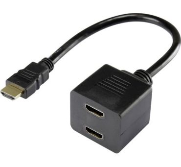 HDMI Splitter Adapter Cable (1 HDMI In 2 HDMI Out)