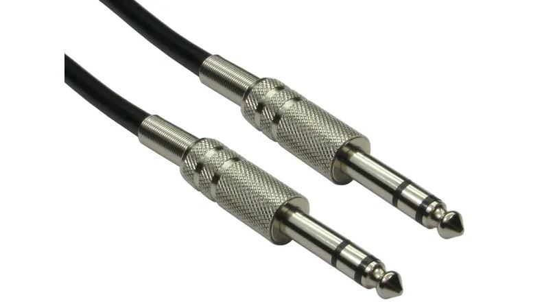 Instrument microphone stereo audio cable jack 6.3mm TRS Male to Male 3m