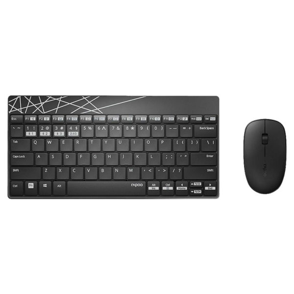 Rapoo 8000M Multi Mode Wireless Keyboard Mouse Optical Combo Set