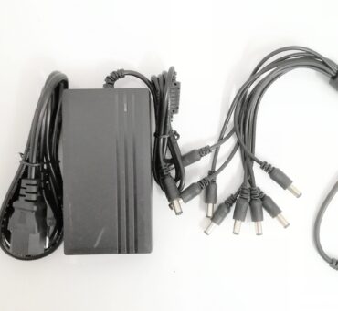 Security Camera 2A 12V CCTV Camera Power Supply Charger with 1-8 Splitter DC Cable