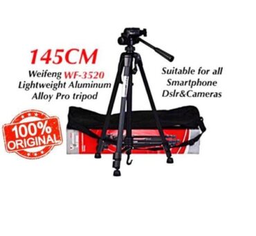Tripod 3520 Professional, Lightweight Sturdy & Compact Camera Tripod Kit-6