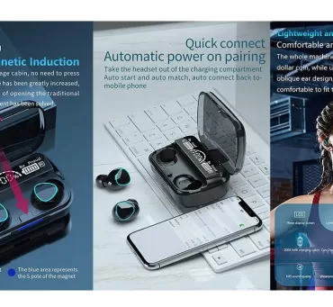 M10 TWS Wireless Bluetooth Earbuds with LED Display Charge Case2